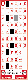 Volante ganador del sorteo 1120 de Melate
