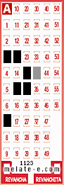 Volante ganador del sorteo 1123 de Melate