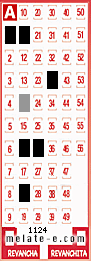 Volante ganador del sorteo 1124 de Melate