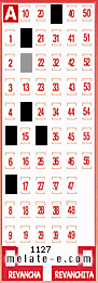 Volante ganador del sorteo 1127 de Melate