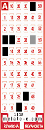 Volante ganador del sorteo 1138 de Melate