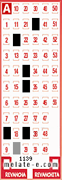 Volante ganador del sorteo 1139 de Melate