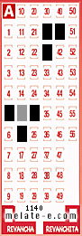 Volante ganador del sorteo 1140 de Melate