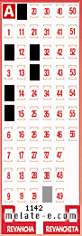 Volante ganador del sorteo 1142 de Melate