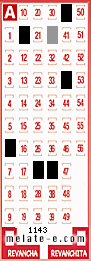 Volante ganador del sorteo 1143 de Melate