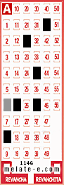 Volante ganador del sorteo 1146 de Melate