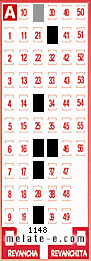 Volante ganador del sorteo 1148 de Melate
