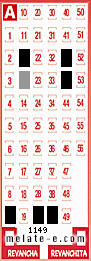 Volante ganador del sorteo 1149 de Melate