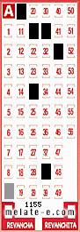 Volante ganador del sorteo 1155 de Melate