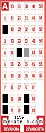 Volante ganador del sorteo 1156 de Melate