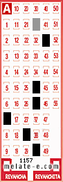 Volante ganador del sorteo 1157 de Melate
