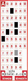Volante ganador del sorteo 1170 de Melate