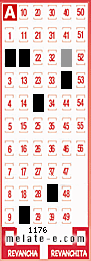 Volante ganador del sorteo 1176 de Melate