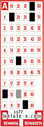 Volante ganador del sorteo 1177 de Melate