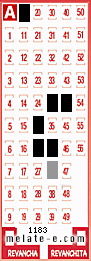 Volante ganador del sorteo 1183 de Melate