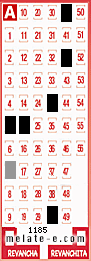 Volante ganador del sorteo 1185 de Melate