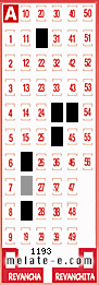 Volante ganador del sorteo 1193 de Melate