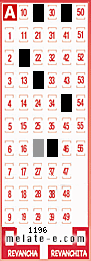 Volante ganador del sorteo 1196 de Melate
