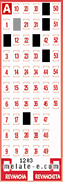 Volante ganador del sorteo 1203 de Melate