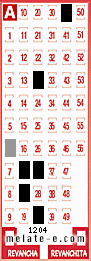 Volante ganador del sorteo 1204 de Melate