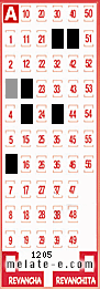 Volante ganador del sorteo 1205 de Melate