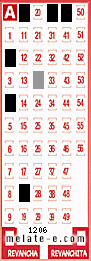 Volante ganador del sorteo 1206 de Melate