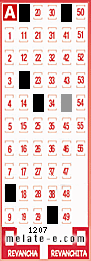 Volante ganador del sorteo 1207 de Melate