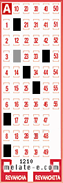 Volante ganador del sorteo 1210 de Melate