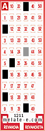 Volante ganador del sorteo 1211 de Melate