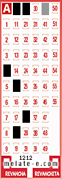 Volante ganador del sorteo 1212 de Melate