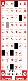 Volante ganador del sorteo 1213 de Melate