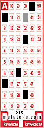 Volante ganador del sorteo 1215 de Melate