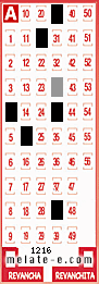 Volante ganador del sorteo 1216 de Melate
