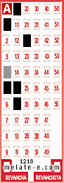 Volante ganador del sorteo 1218 de Melate