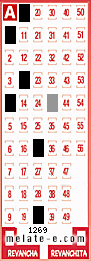 Volante ganador del sorteo 1269 de Melate