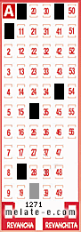 Volante ganador del sorteo 1271 de Melate