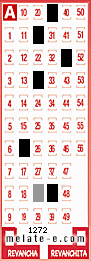 Volante ganador del sorteo 1272 de Melate