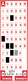 Volante ganador del sorteo 1273 de Melate