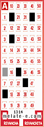 Volante ganador del sorteo 1314 de Melate