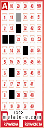 Volante ganador del sorteo 1322 de Melate