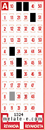Volante ganador del sorteo 1324 de Melate