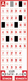 Volante ganador del sorteo 1325 de Melate