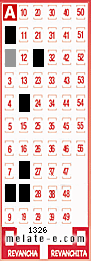 Volante ganador del sorteo 1326 de Melate