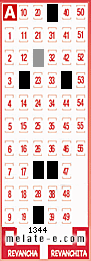 Volante ganador del sorteo 1344 de Melate