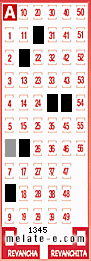 Volante ganador del sorteo 1345 de Melate