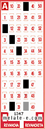 Volante ganador del sorteo 1347 de Melate