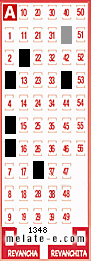 Volante ganador del sorteo 1348 de Melate