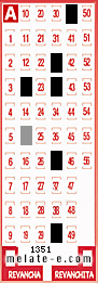 Volante ganador del sorteo 1351 de Melate