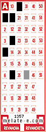 Volante ganador del sorteo 1357 de Melate