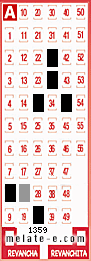 Volante ganador del sorteo 1359 de Melate